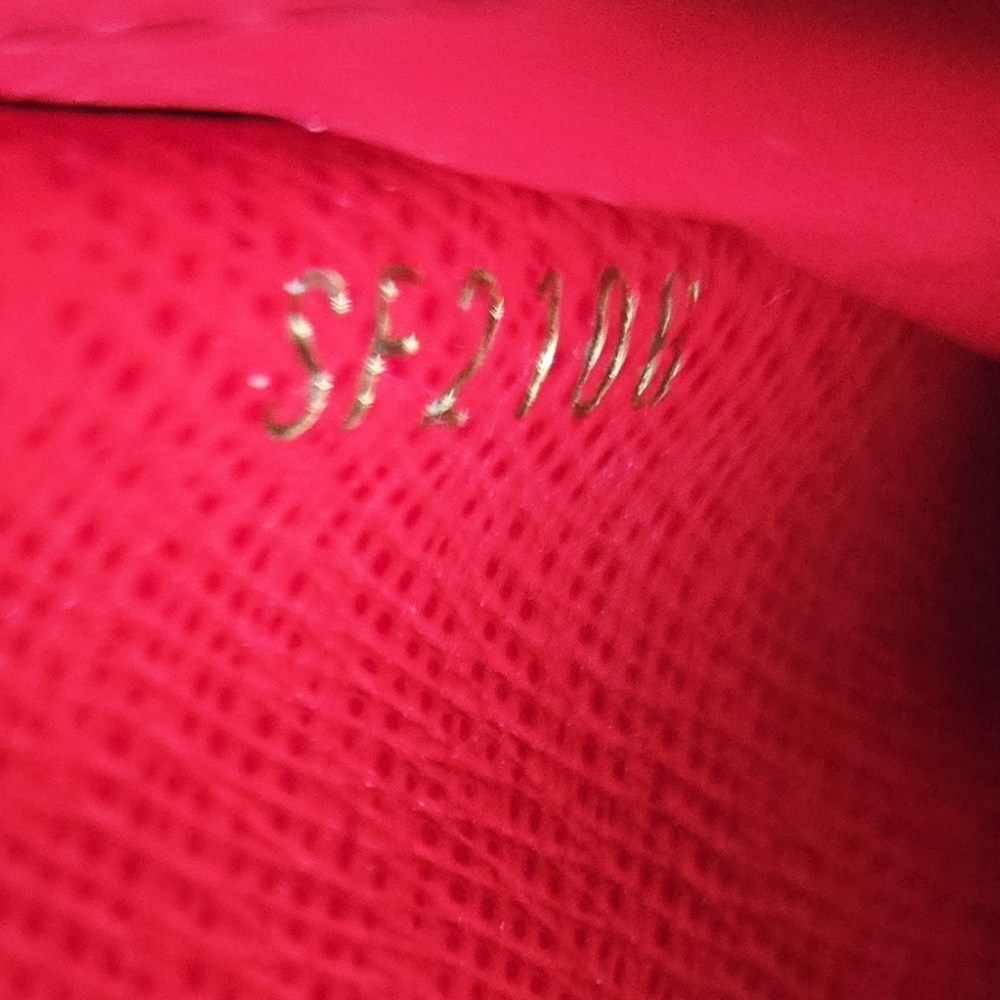 Authentic LOUIS VUITTON LV‎ Adele Monogram Red Wallet Clutch Card Holder - Picture 15 of 16
